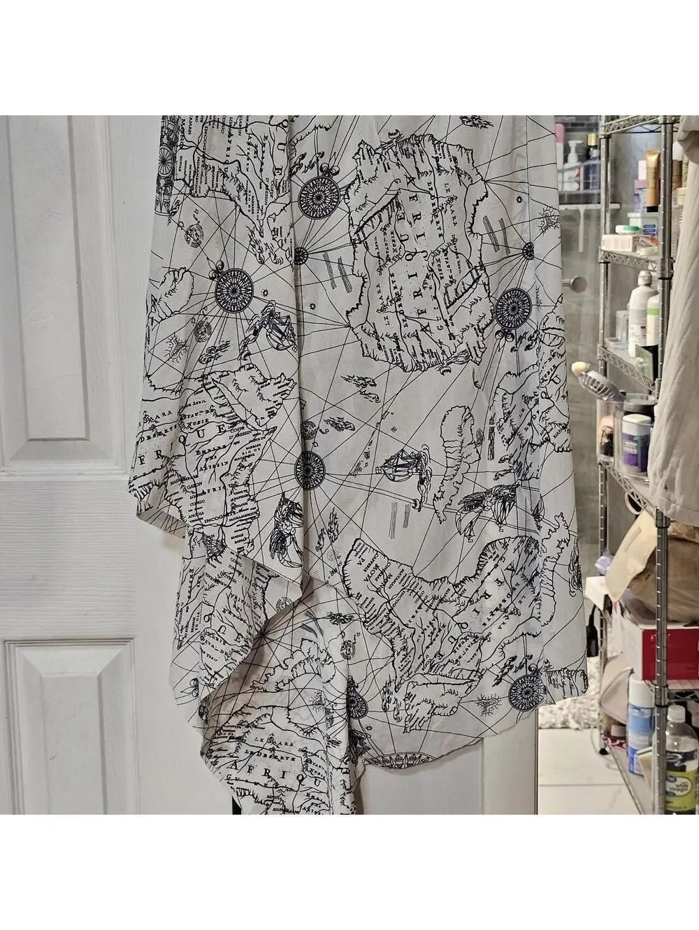 Women's Black and White Skirt